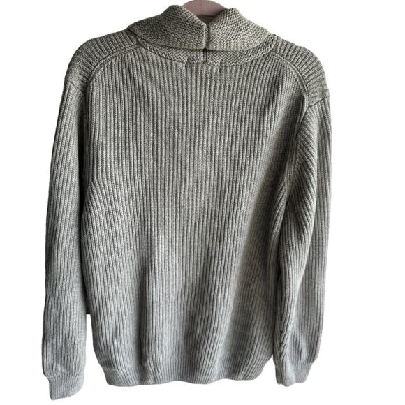 Crown & Ivy men’s gray chunky knit button front cardigan sweater XL NWT - Picture 2 of 4